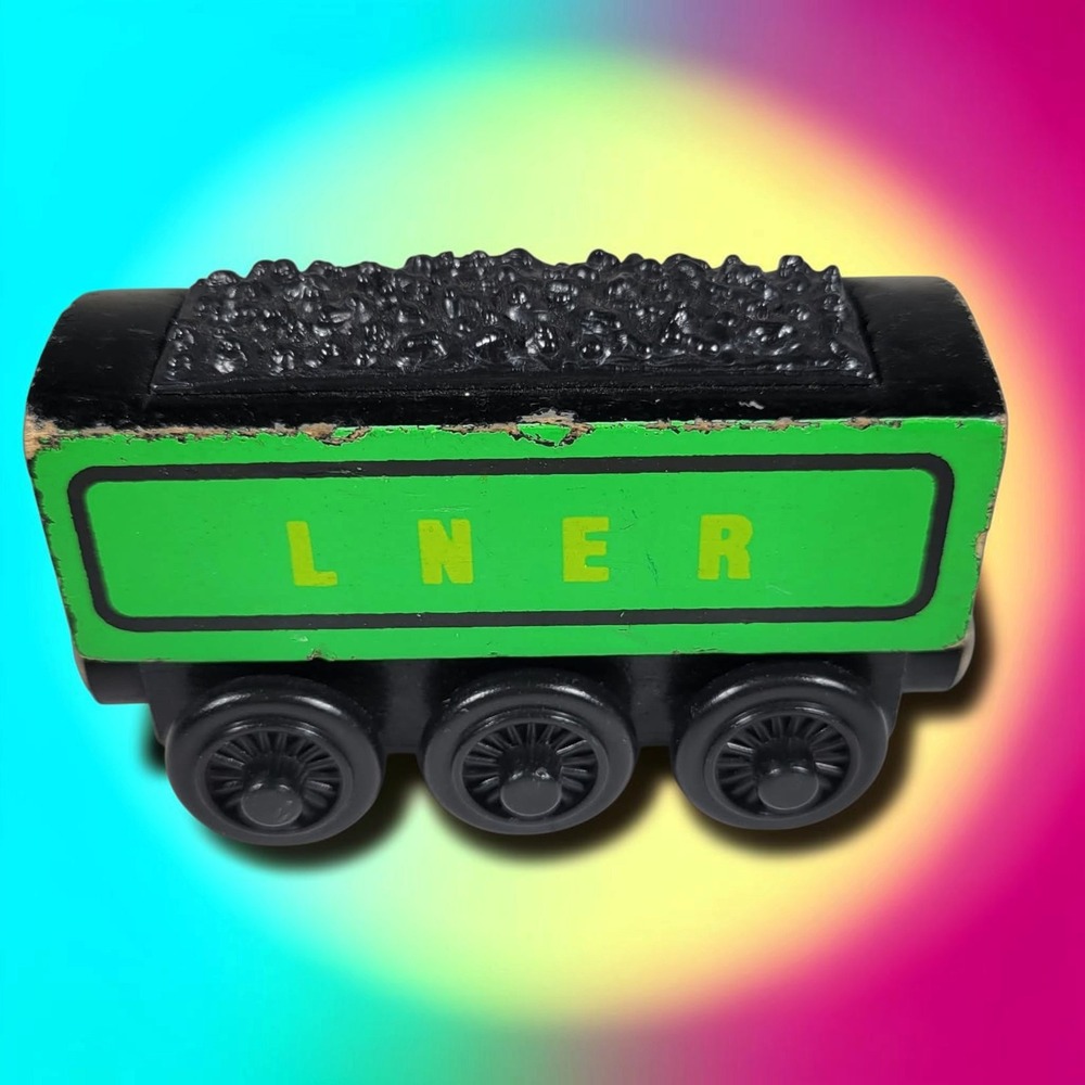 Learning Curve Thomas Friends LNER Tender Green Good Wood Toy Train Car 1999